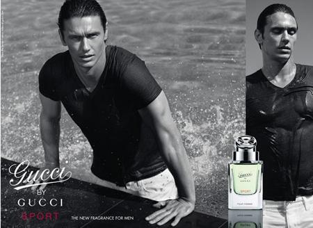 JAMES FRANCO IS THE IMAGE FOR GUCCI SPORT FRAGANCE.